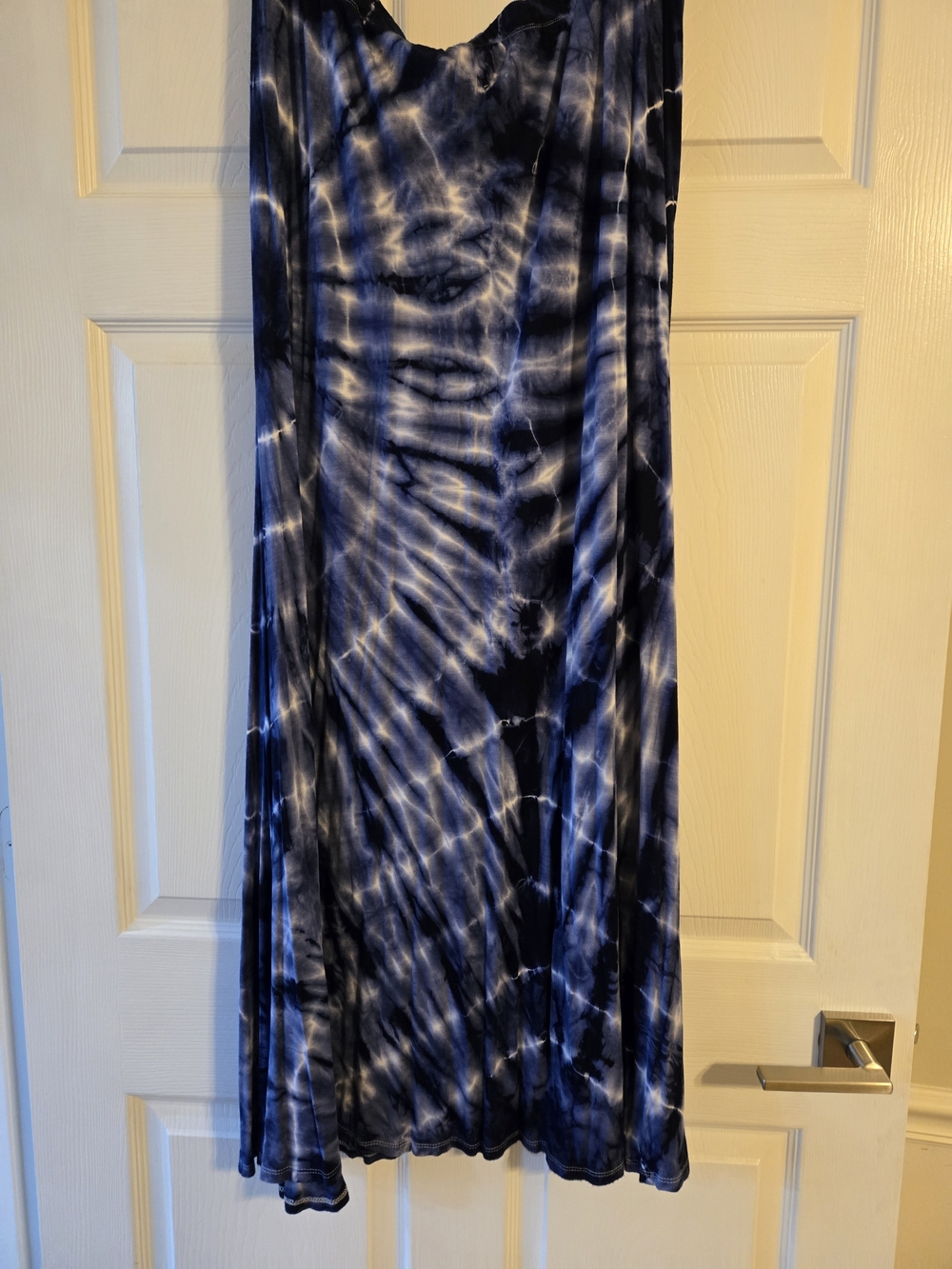 Navy Tie-Dye Maxi Skirt
